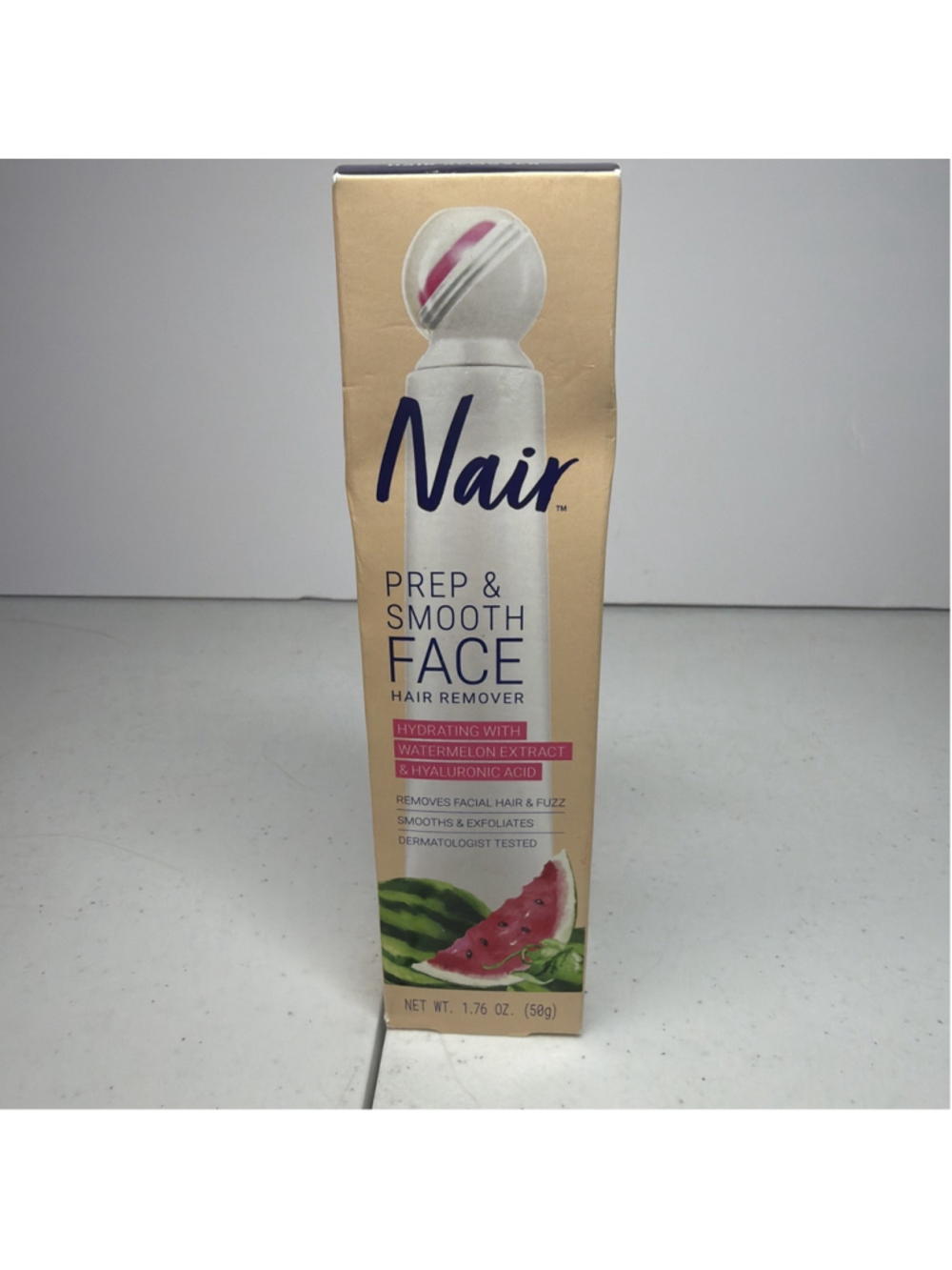 Nair Prep & Smooth Facial Hair Remover Watermelon Hyaluronic Acid NEW